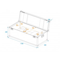 ROADINGER Flightcase 1x LED SL-600